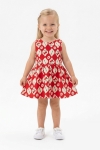 Детска рокля, червен цвят 
