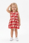Детска рокля, червен цвят 