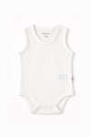Бебешко боди потник, цвят екрю