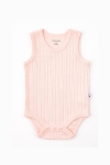 Бебешко боди потник, розов цвят