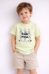 Детска тениска за момче, зелен цвят