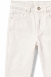Детски панталон за момиче, бял цвят  