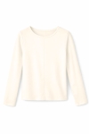Детска блуза за момиче, цвят екрю