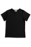 Детска тениска за момиче, черен цвят 