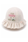 Детска шапка момиче, бежов цвят