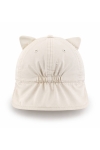 Детска шапка момиче, светло бежов цвят