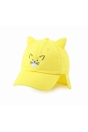Детска шапка момиче, жълт цвят