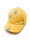 Бебешка шапка за момиче, жълт цвят