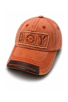 Детска шапка за момче, оранжев цвят