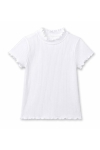 Детска тениска за момиче, бял цвят
