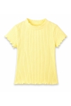 Детска тениска за момиче, жълт цвят