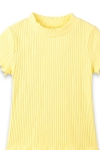 Детска тениска за момиче, жълт цвят