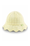 Детска шапка за момиче, жълт цвят