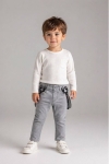 Детски панталон за момче, сив цвят