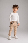 Детски панталон за момче, кафяв цвят