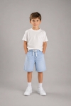 Детски къси дънкови панталонки за момче, светло син цвят
