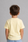 Детска тениска за момче, светло жълт цвят 