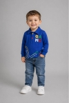 Детски комплект момче дълъг ръкав, син цвят