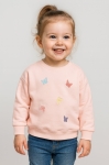 Детска блуза момиче дълъг ръкав, розов цвят
