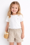 Детска тениска за момиче, бял цвят
