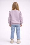 Детска блуза за момиче дълъг ръкав, лилав цвят