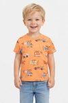 Детска тениска за момче, оранжев цвят