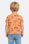 Детска тениска за момче, оранжев цвят