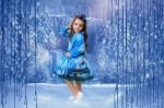 Рокля дълъг ръкав с чантичка Елза и Анна - Frozen