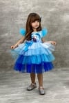 Детска официална рокля Frozen, син цвят