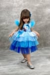 Детска официална рокля Frozen, син цвят