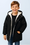 Детско яке за момче, черен цвят