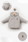 Бебешки суитшърт за момиче, сив цвят