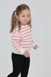 Детска блуза за момиче с дълъг ръкав, розов цвят