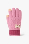 Детски ръкавици за момиче, розов цвят