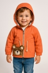 Детско яке момче, оранжев цвят