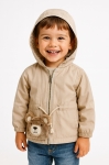 Детско яке момче, бежов цвят