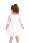 Детска официална рокля, бял цвят
