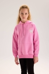 Детски суитшърт момиче вата, розов цвят