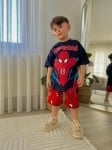 Детски комплект за момче Spiderman, червен цвят  