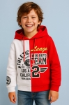 Детски суитшърт момче Hoodie, червен цвят