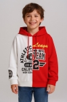 Детски суитшърт момче Hoodie, червен цвят