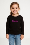 Детска блуза момиче дълъг ръкав Barbie,черен цвят