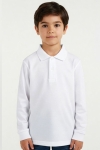 Детска блуза с дълъг ръкав, бял цвят